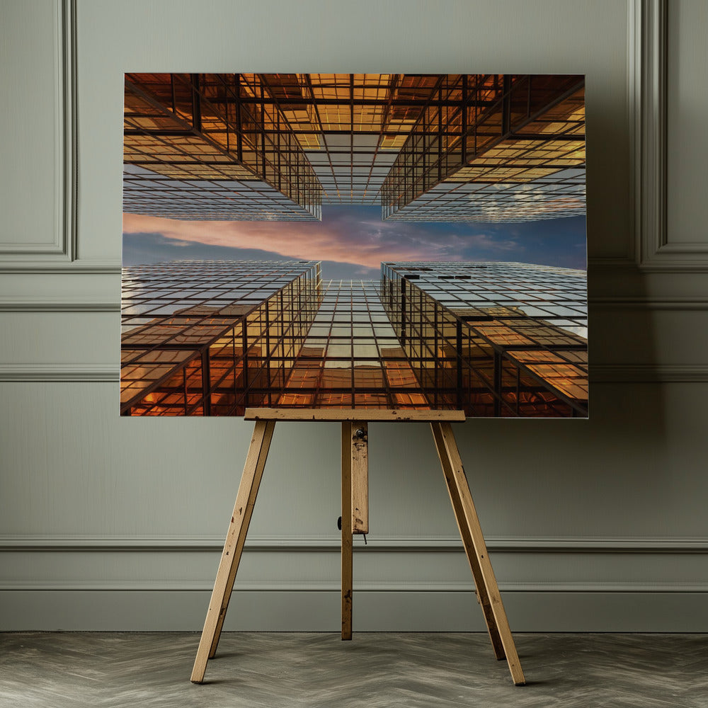 Golden Mirrors - Poster / Art Print - interiör