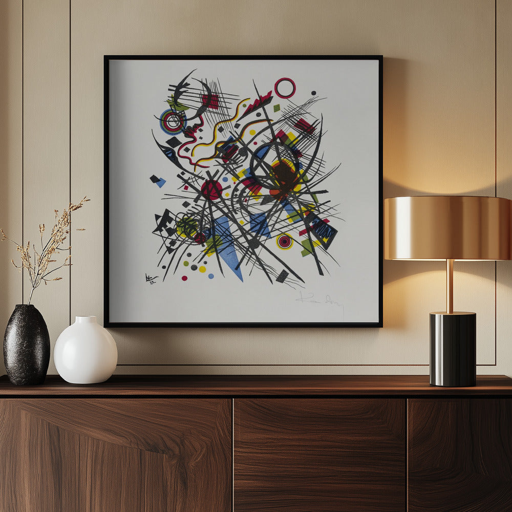 Lithographie Fur Die Vierte Bauhausmappe (1922) - Poster / Art Print - interiör