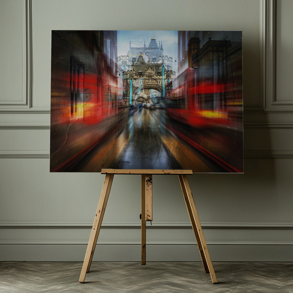 The red bus - Poster / Art Print - interiör