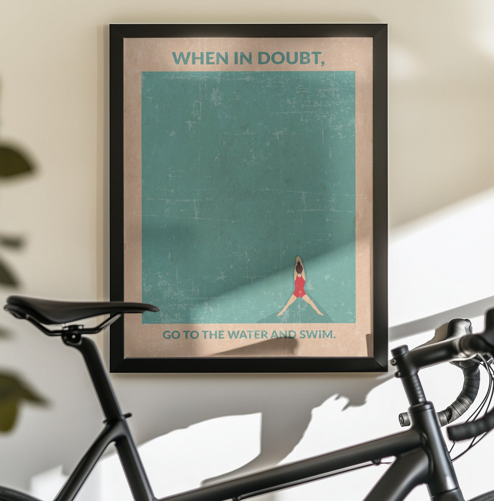 Open Water Standard Wall Art - Poster / Art Print - interiör