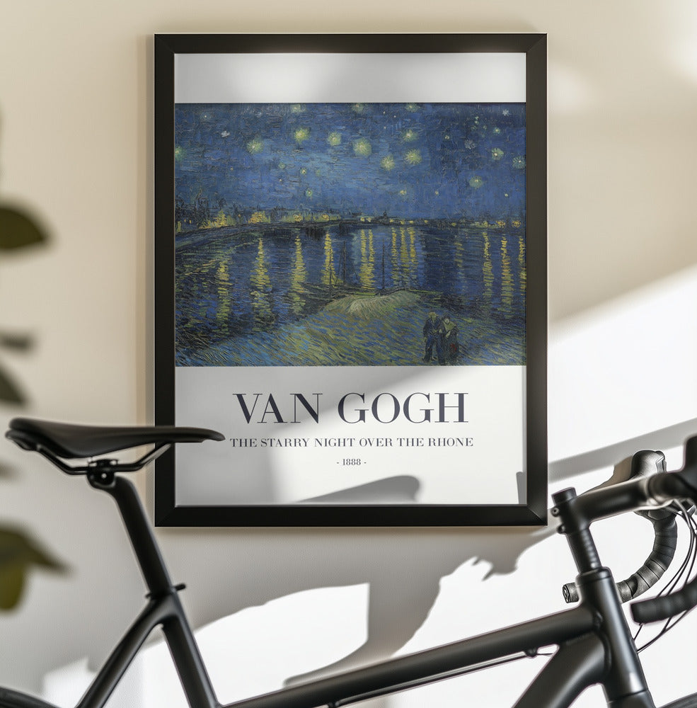 The Starry Night Over The Rhone - Poster / Art Print - interiör