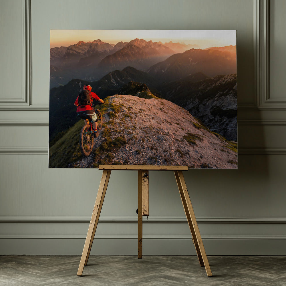 Riding ridge singletrack - Poster / Art Print - interiör