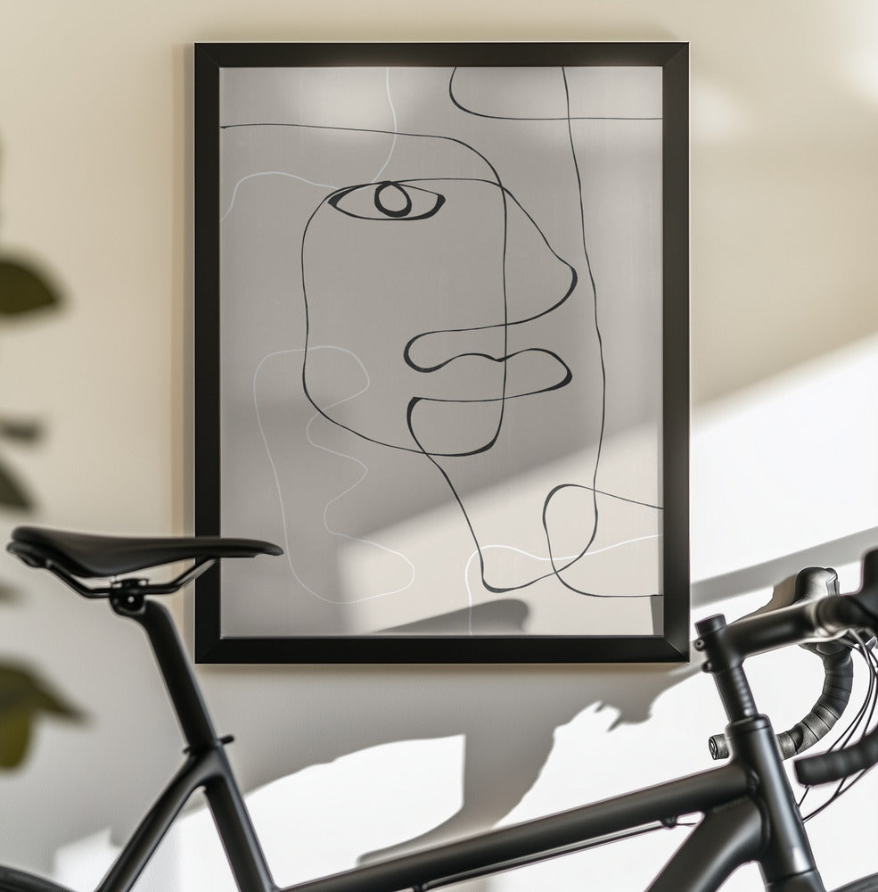 Abstract Face No1. - Poster / Art Print - interiör