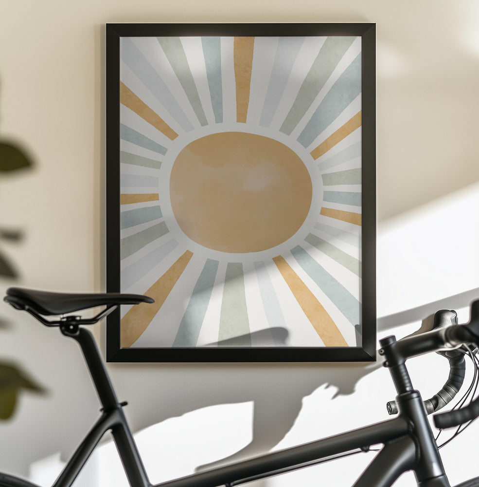 Radiant Sunburst - Poster / Art Print - interiör