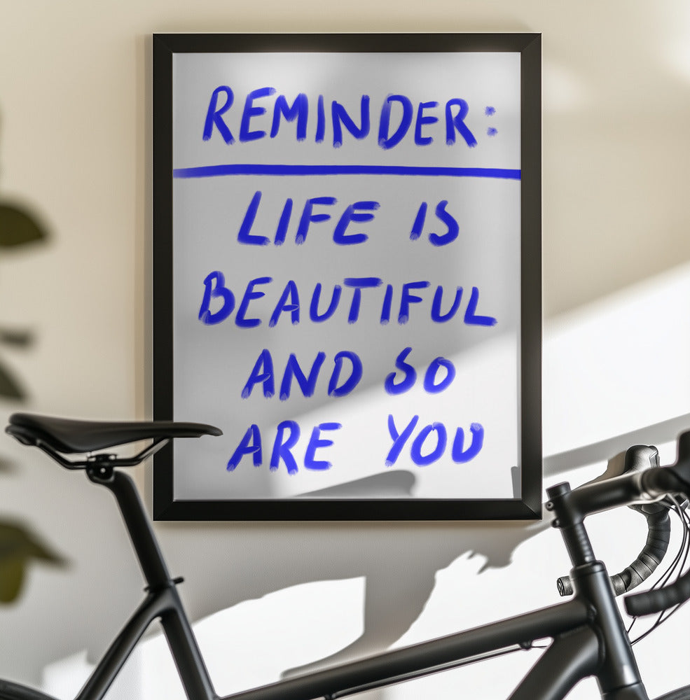 Reminder - Poster / Art Print - interiör