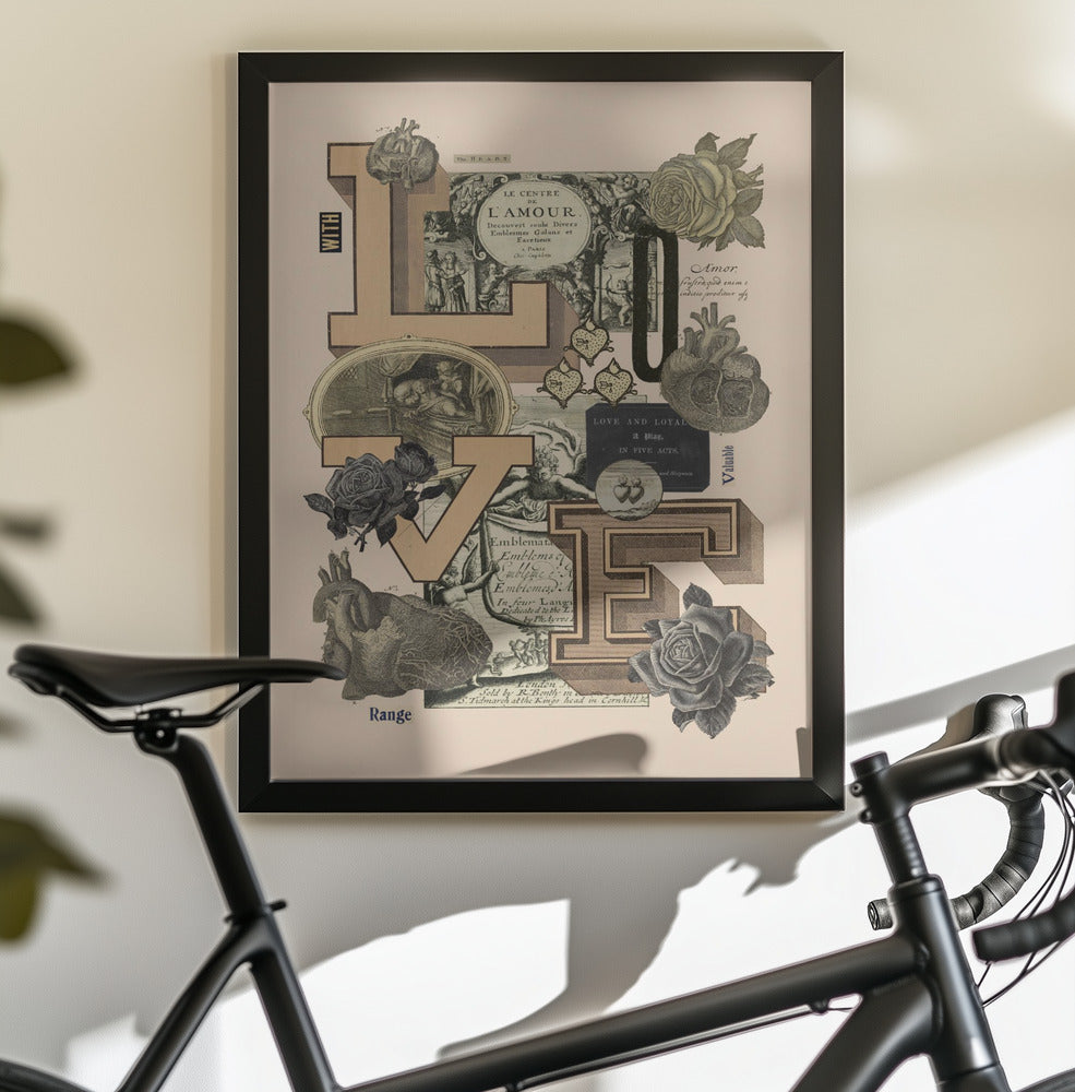 With Love - Poster / Art Print - interiör
