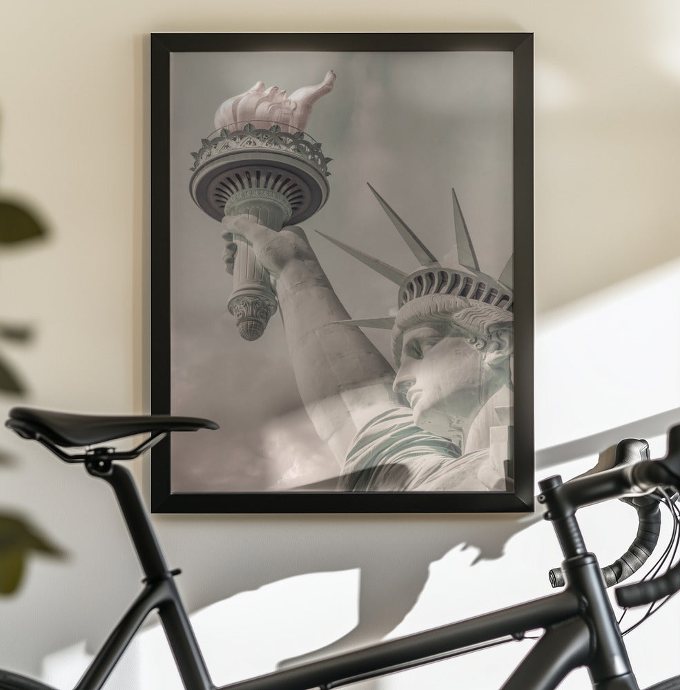 NEW YORK CITY Statue of Liberty | urban vintage style - Poster / Art Print - interiör