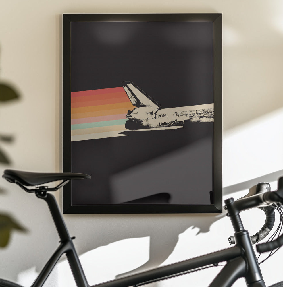 Space Ship Rainbow - Poster / Art Print - interiör