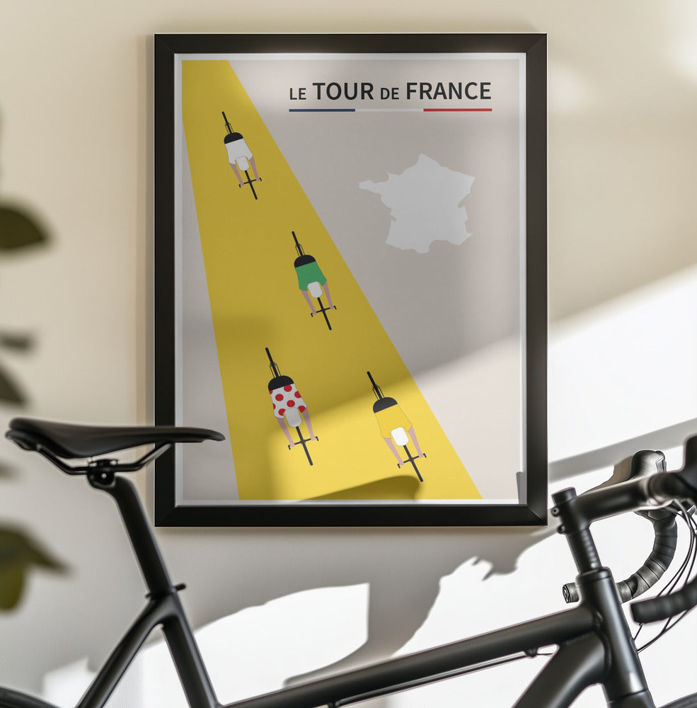 le Tour de France Poster - Poster / Art Print - interiör