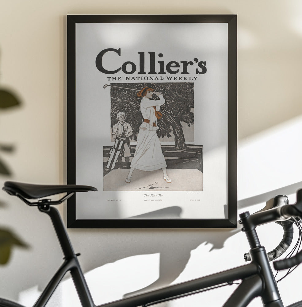Collier's, the National Weekly, the First Tee (1912) - Poster / Art Print - interiör