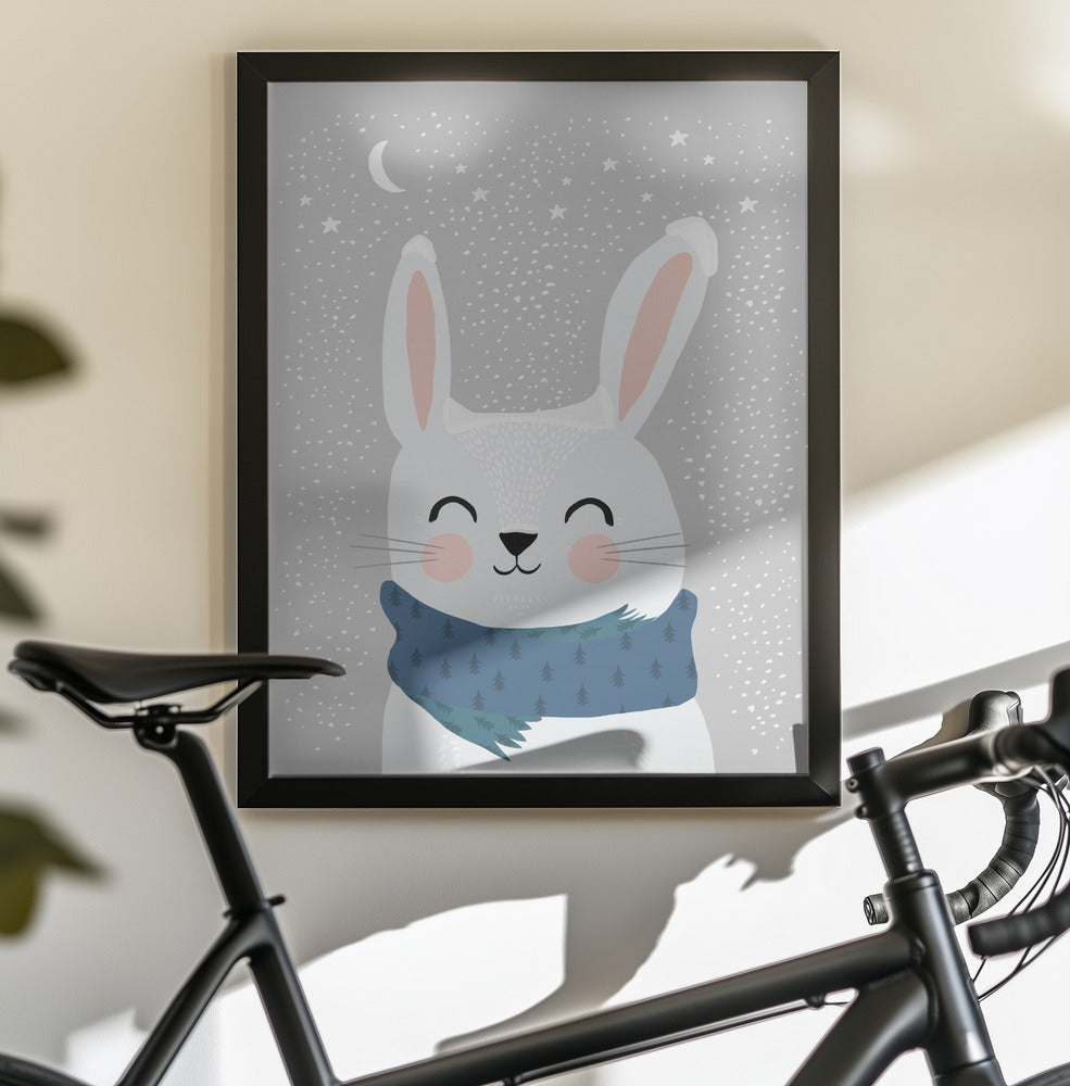 Snow Bunny - Poster / Art Print - interiör