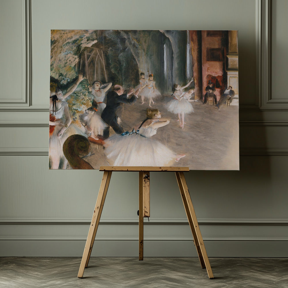 The Rehearsal Onstage - Poster / Art Print - interiör