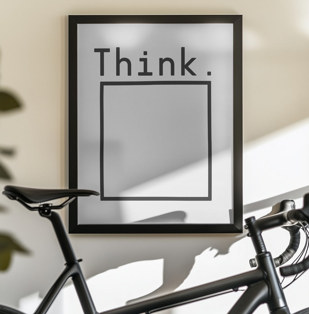 Think - Poster / Art Print - interiör