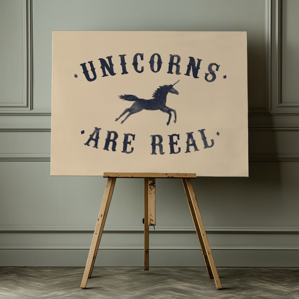 Unicorns Are Real Ii - Poster / Art Print - interiör