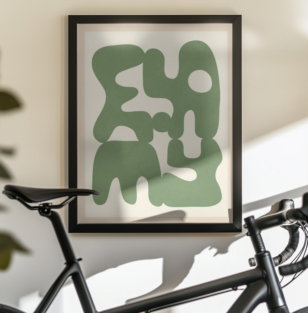 Organic Harmony Forms - Poster / Art Print - interiör
