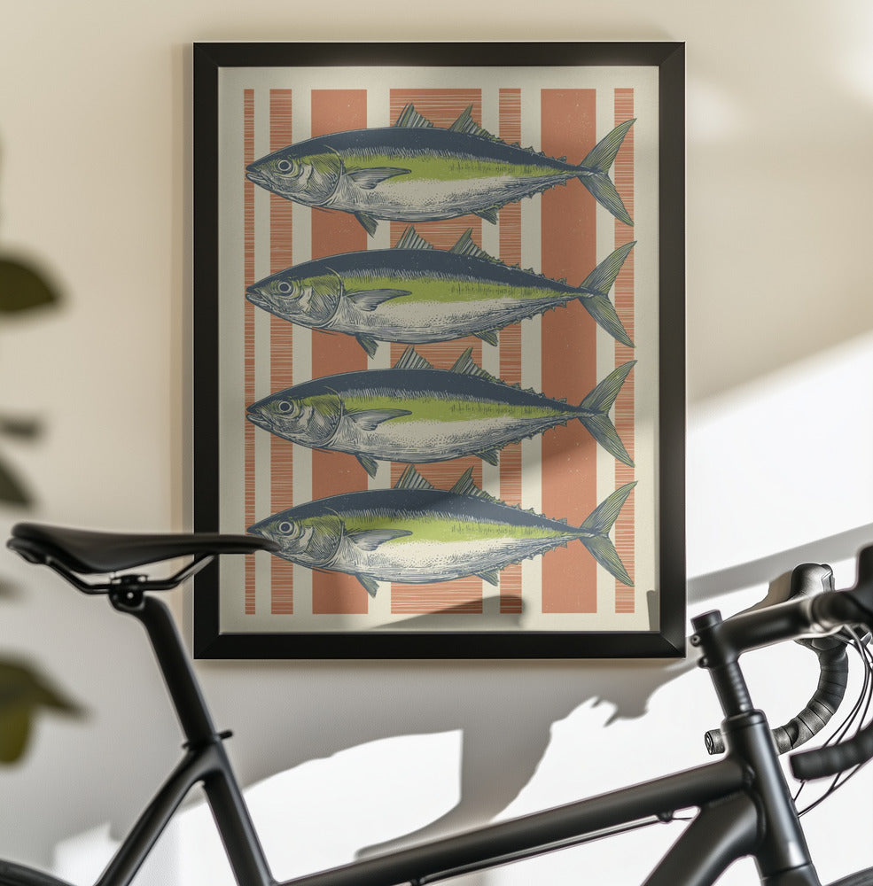 Four Fishes - Poster / Art Print - interiör