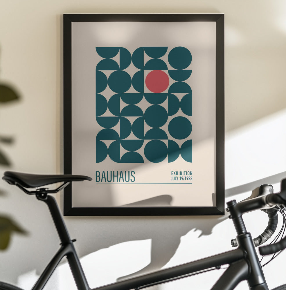 Bauhaus Mavi Kureler - Poster / Art Print - interiör