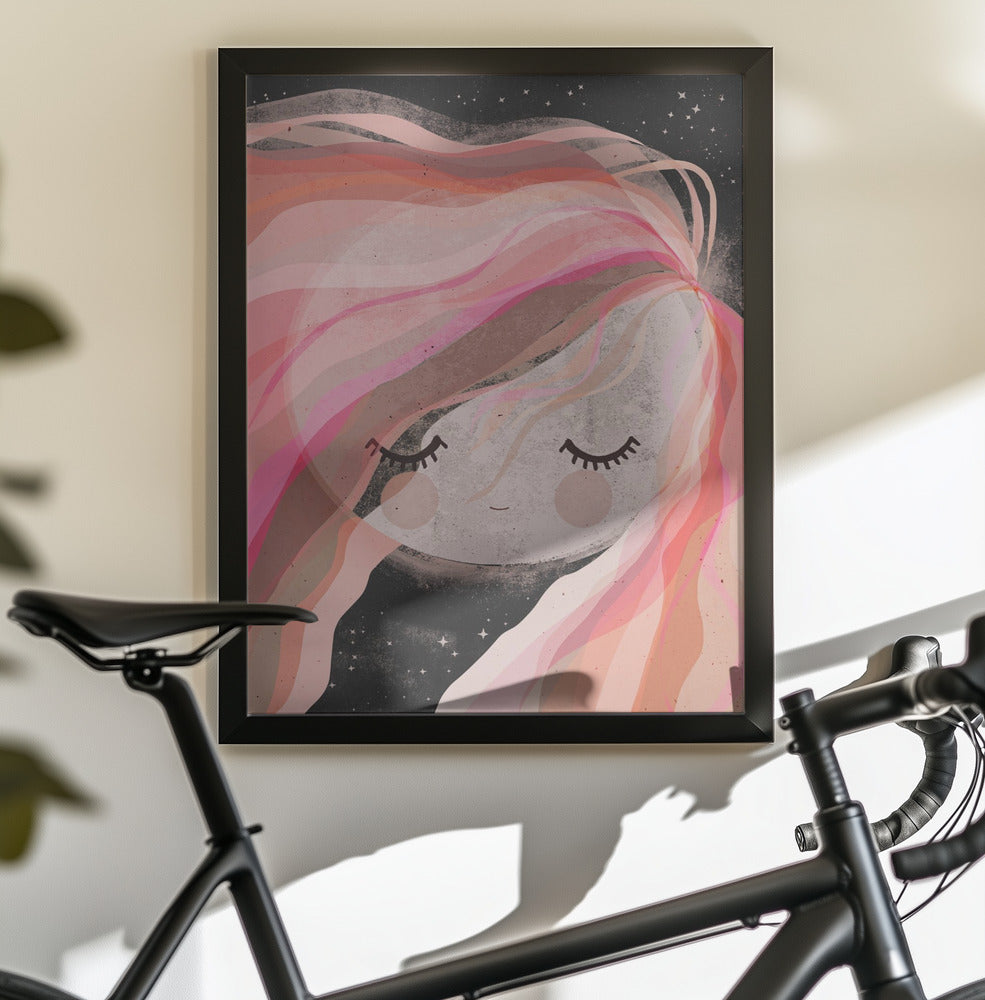 Moon Girl - Poster / Art Print - interiör