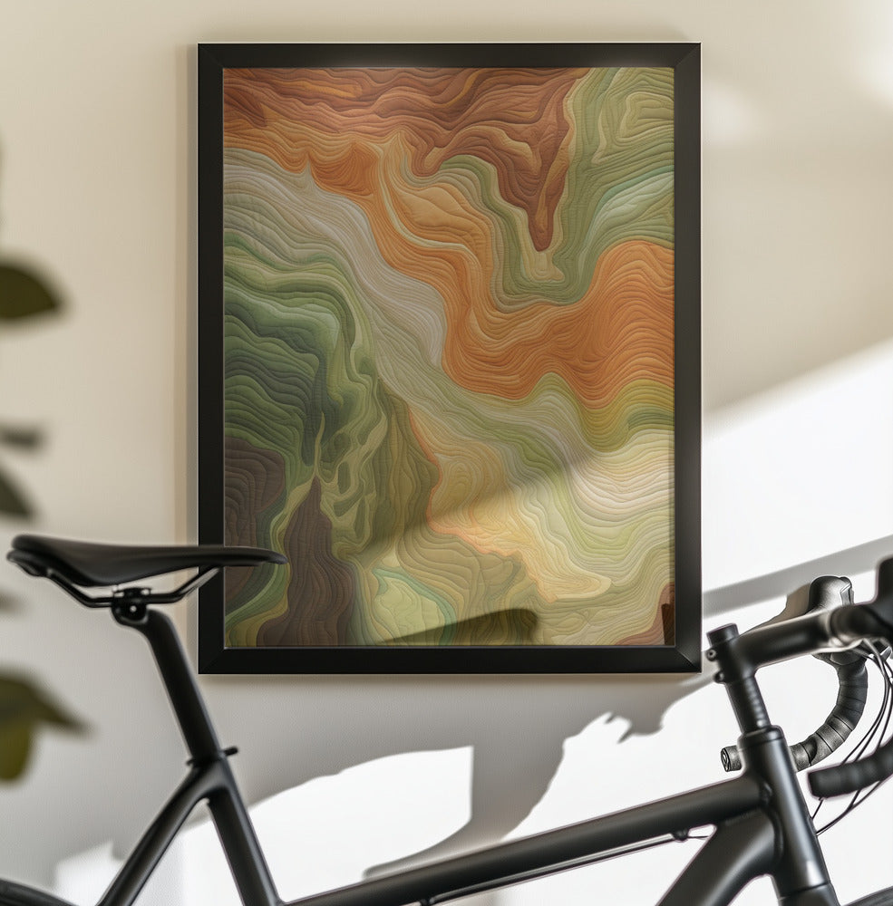 Harmonic Fabric No 1 - Poster / Art Print - interiör