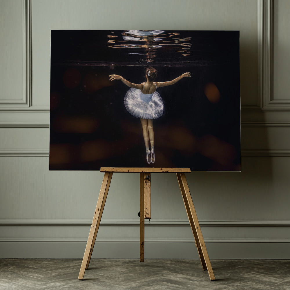 Underwater white ballet - Poster / Art Print - interiör