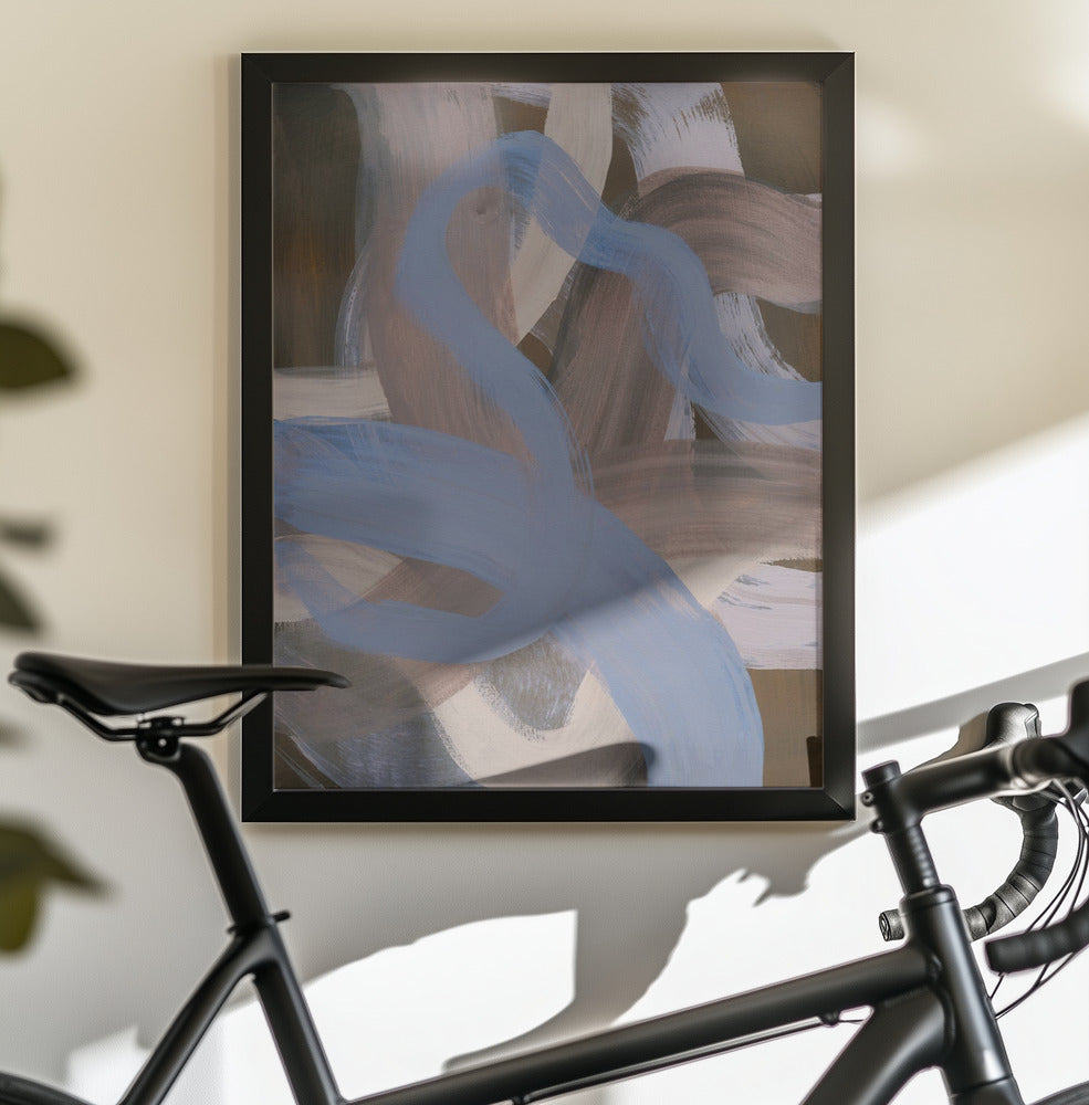 Abstract Brush Strokes 124X - Poster / Art Print - interiör