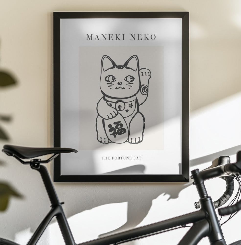 Manekineko No2 - Poster / Art Print - interiör