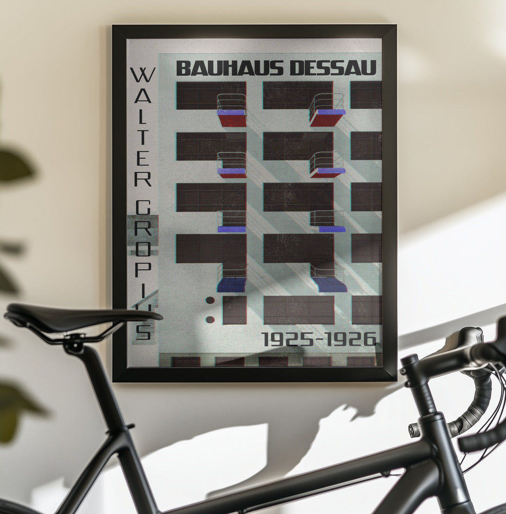 Bauhaus Dessau style IV - Poster / Art Print - interiör