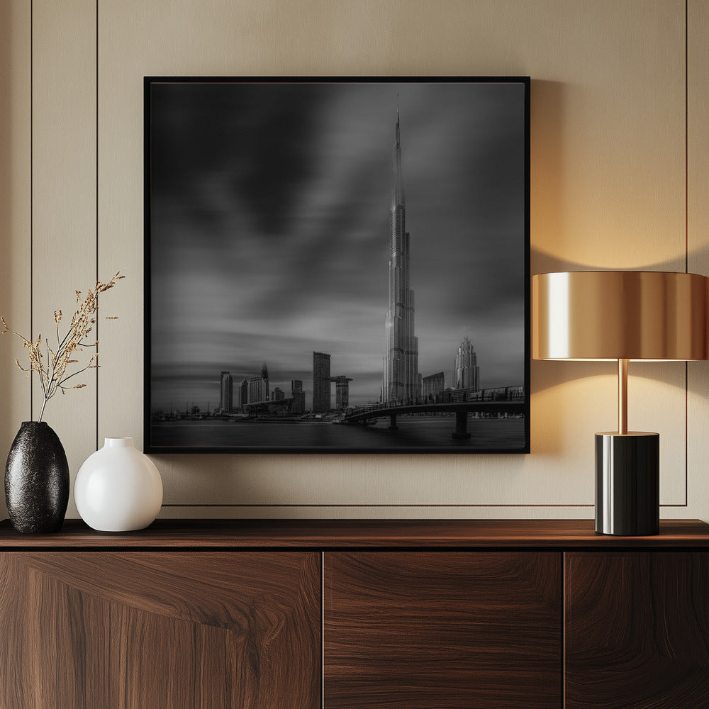 Dubai Downtown Cityscape, Dubai, UAE. - Poster / Art Print - interiör