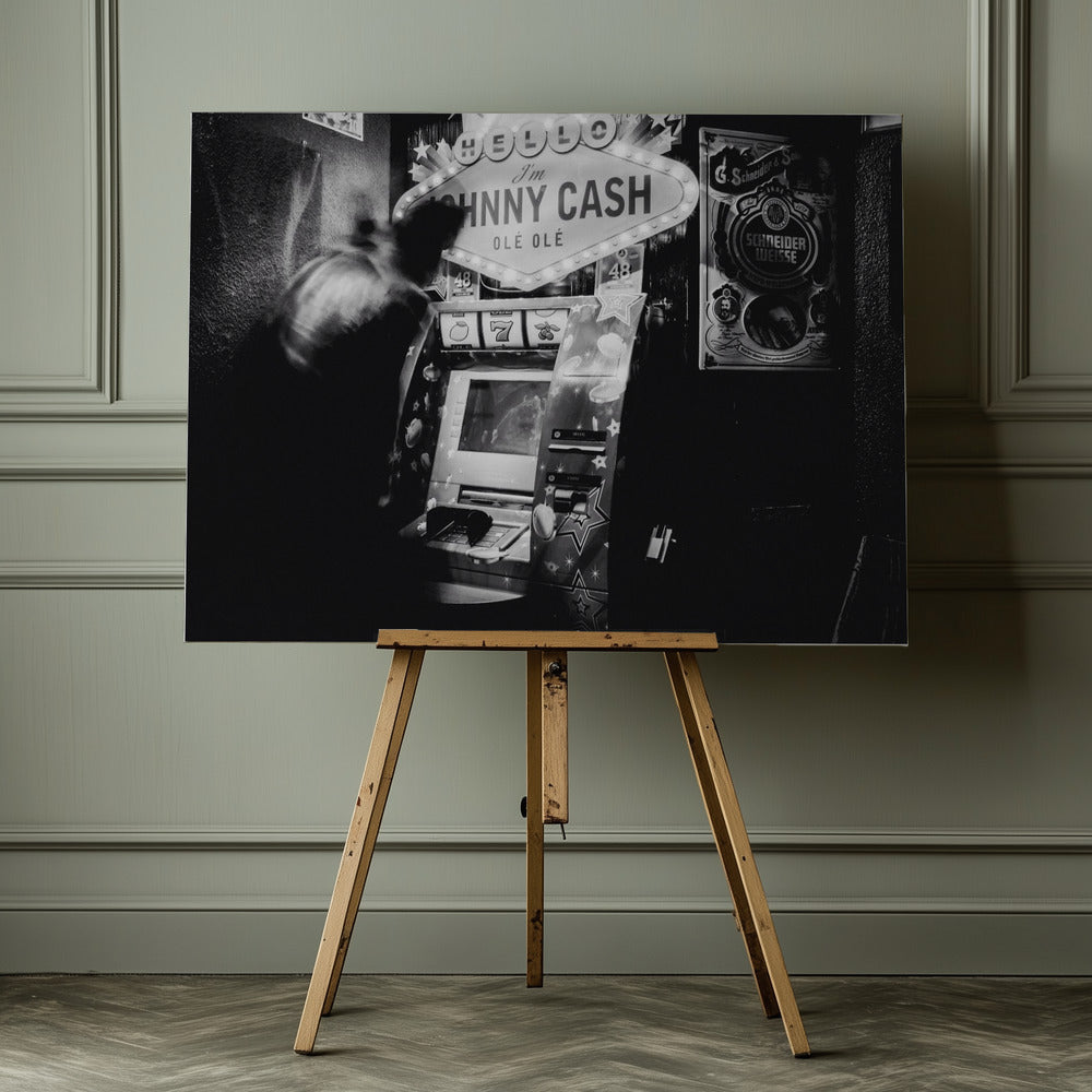 HELLO I'm JOHNNY CASH - Poster / Art Print - interiör