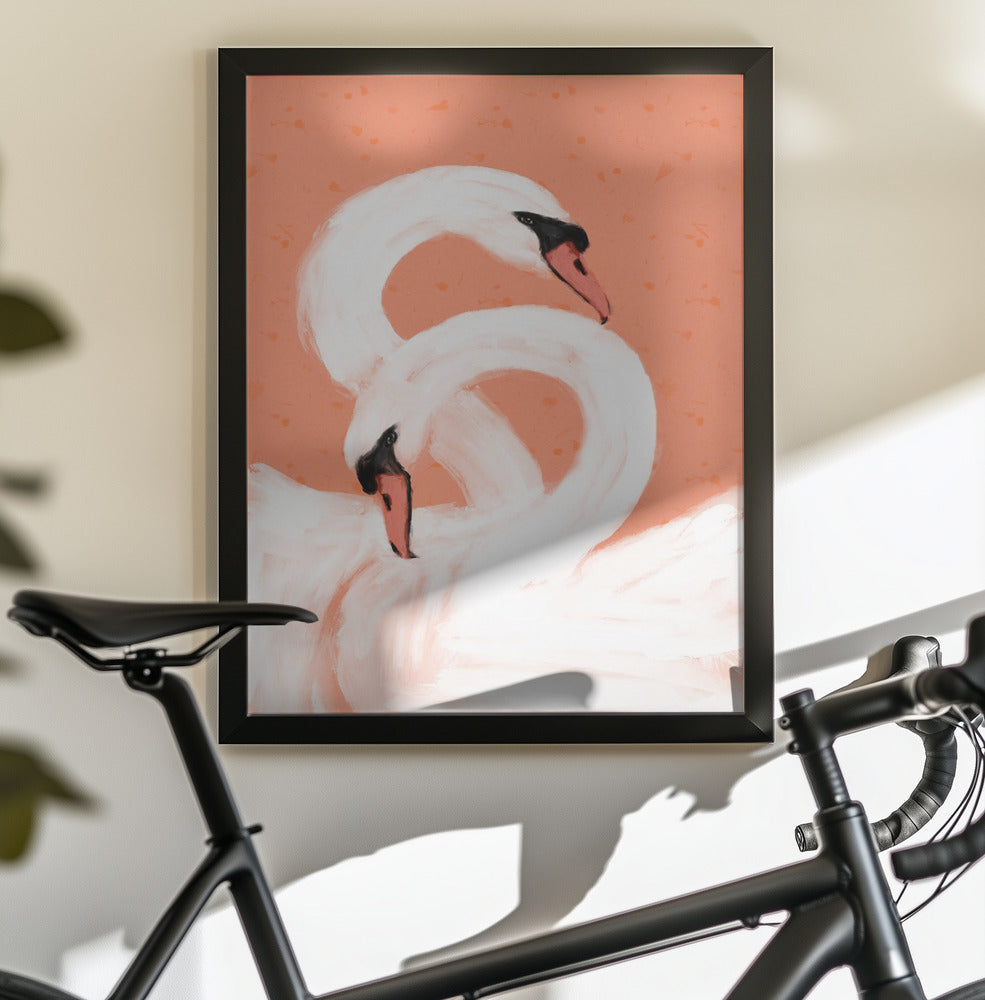 Swans - Poster / Art Print - interiör