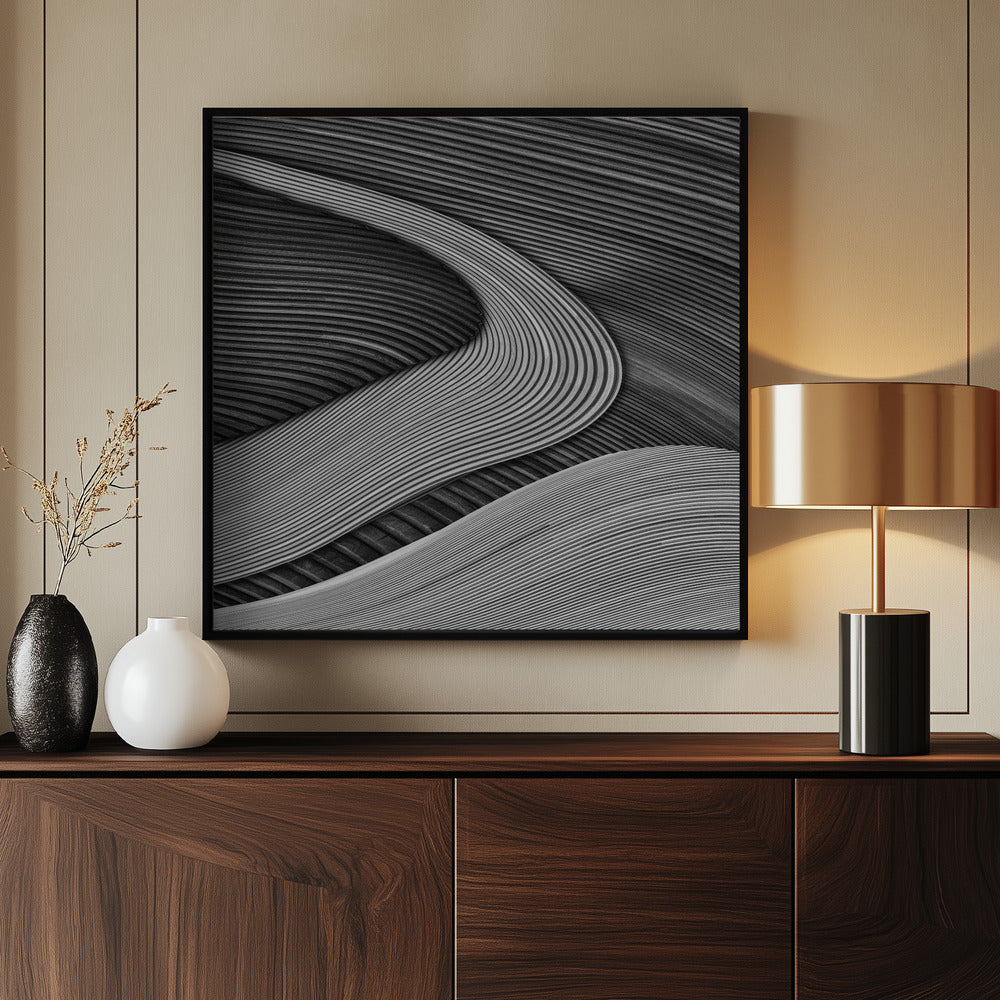 The wood project III - Zen garden - Poster / Art Print - interiör
