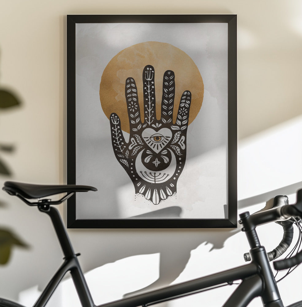 Mystic Hand Design - Poster / Art Print - interiör