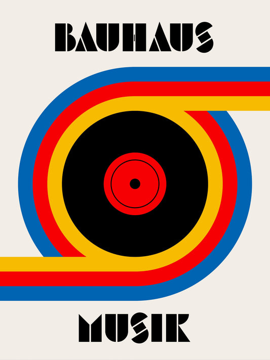Bauhaus Musik Vinyl - Poster / Art Print