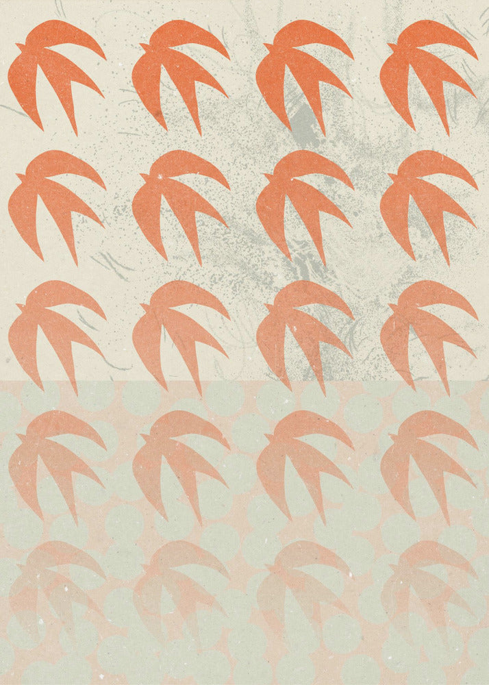 An abstract composition art print, featuring various shapes and colors arranged in a modern design, suitable for a poster. Decor