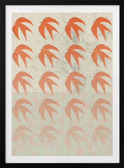 An abstract composition art print, featuring various shapes and colors arranged in a modern design, suitable for a poster. Decor