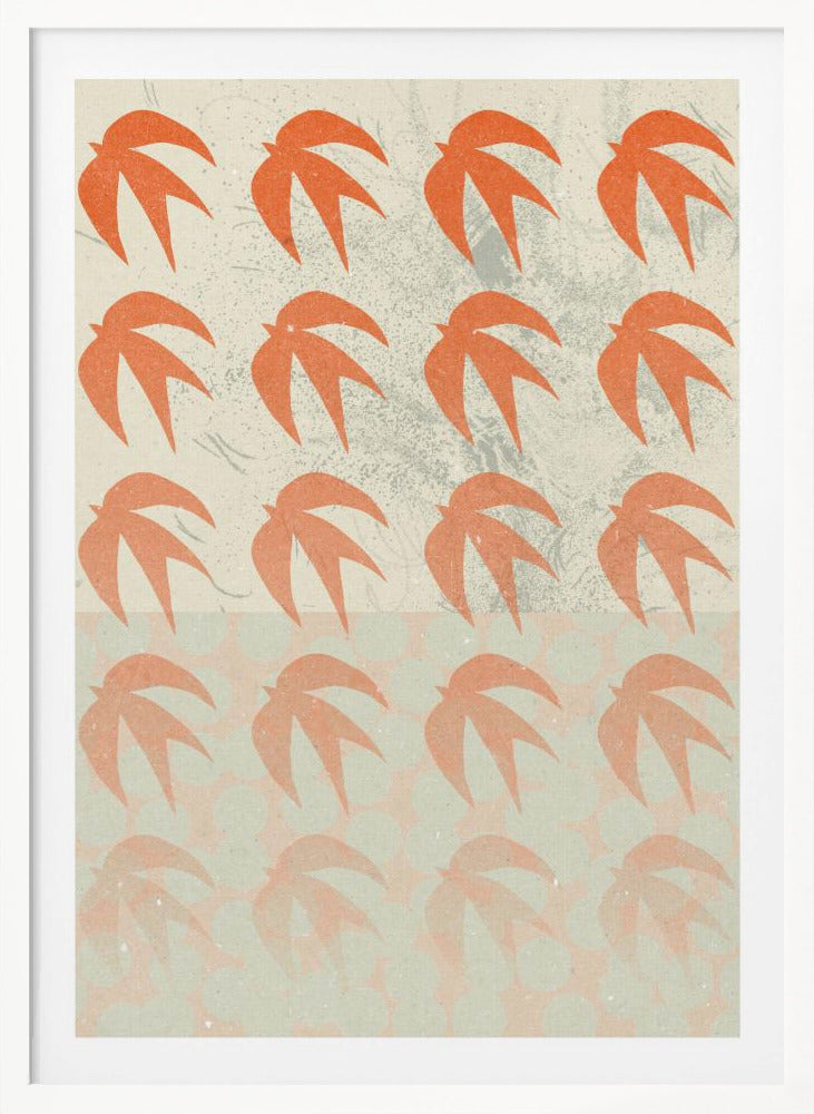 An abstract composition art print, featuring various shapes and colors arranged in a modern design, suitable for a poster. Decor