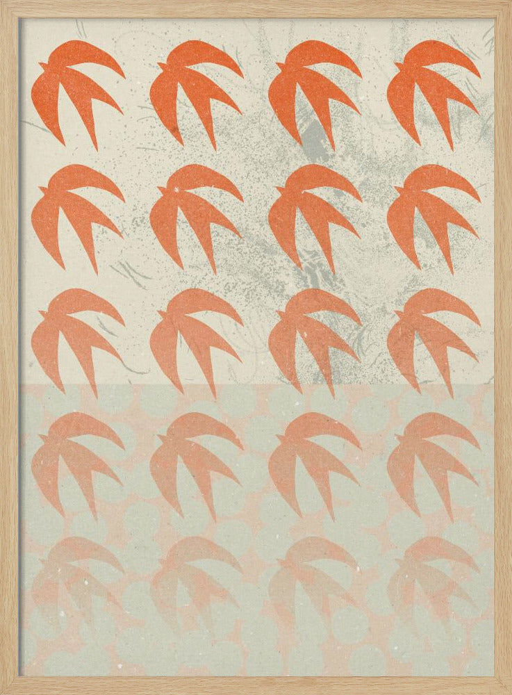 An abstract composition art print, featuring various shapes and colors arranged in a modern design, suitable for a poster. Decor