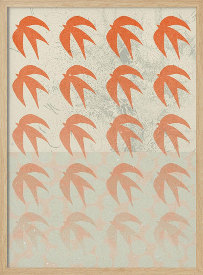 An abstract composition art print, featuring various shapes and colors arranged in a modern design, suitable for a poster. Decor
