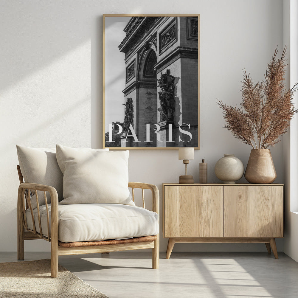 Paris Text 6 - Poster / Art Print - interiör