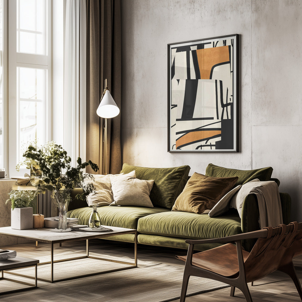 Modern Abstract Art 65 - Poster / Art Print - interiör