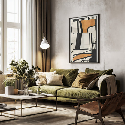 Modern Abstract Art 65 - Poster / Art Print - interiör