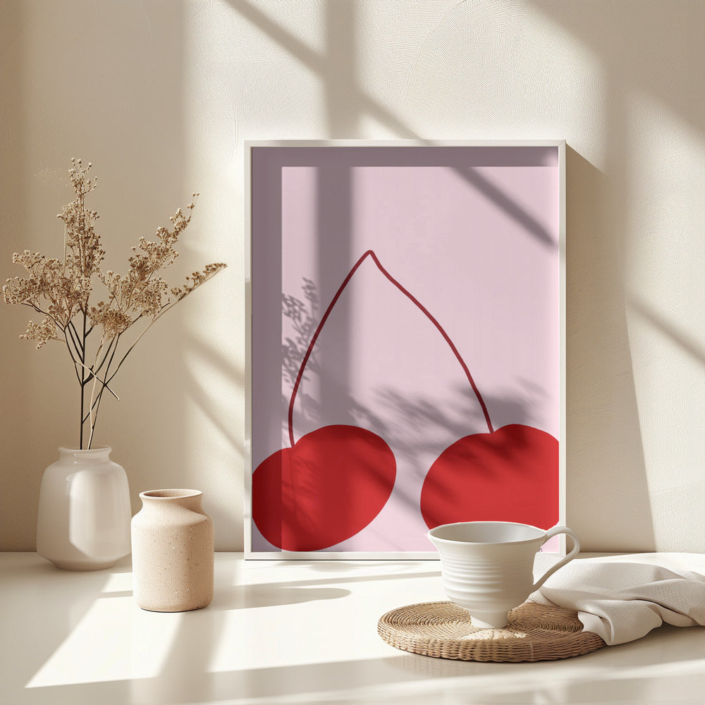 Cherry - Poster / Art Print - interiör