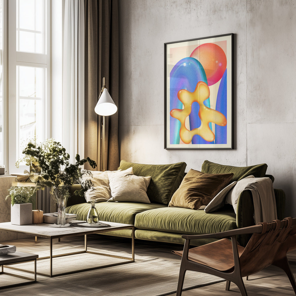 RETRO GRAPHIC NO.13 - Poster / Art Print - interiör