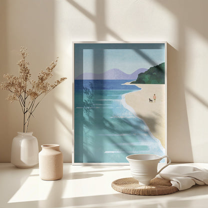 Beach Girl iii - Poster / Art Print - interiör