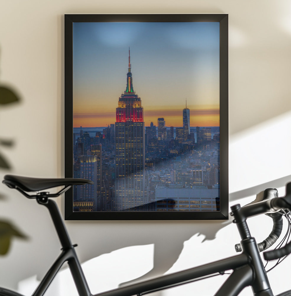 Blue Manhattan - Poster / Art Print - interiör