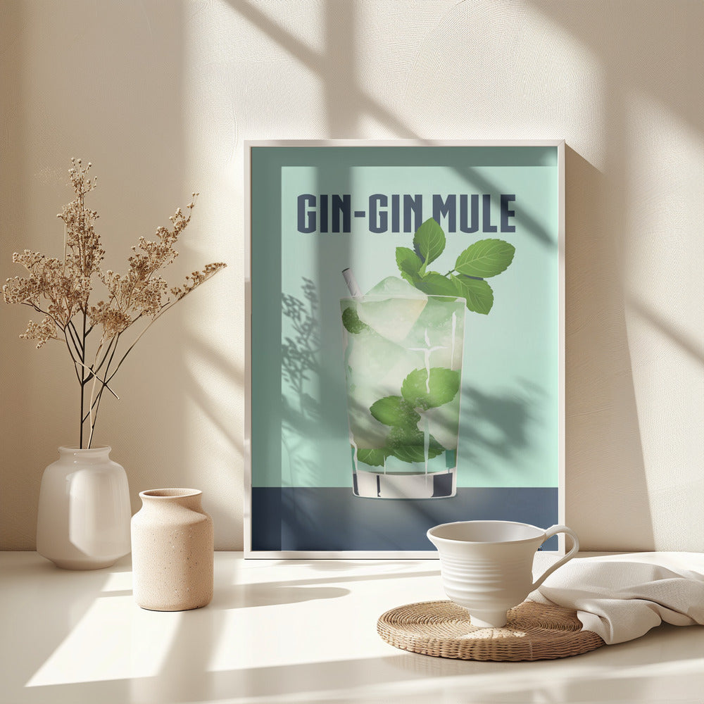 Gin Gin Mule - Poster / Art Print - interiör