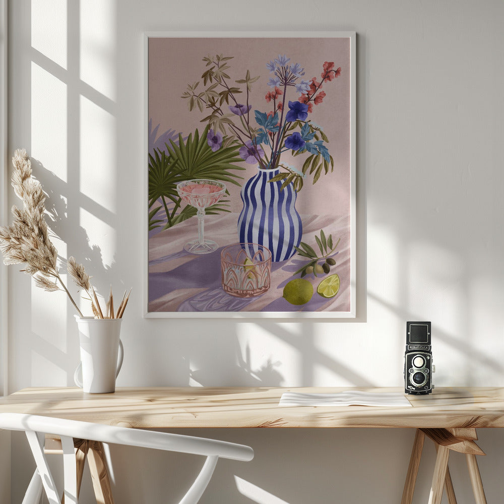 Lilac Summer - Poster / Art Print - interiör