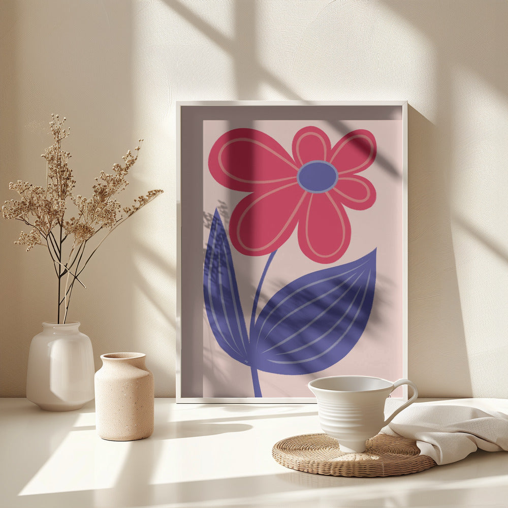 Big Flower - Poster / Art Print - interiör