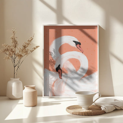 Swans - Poster / Art Print - interiör