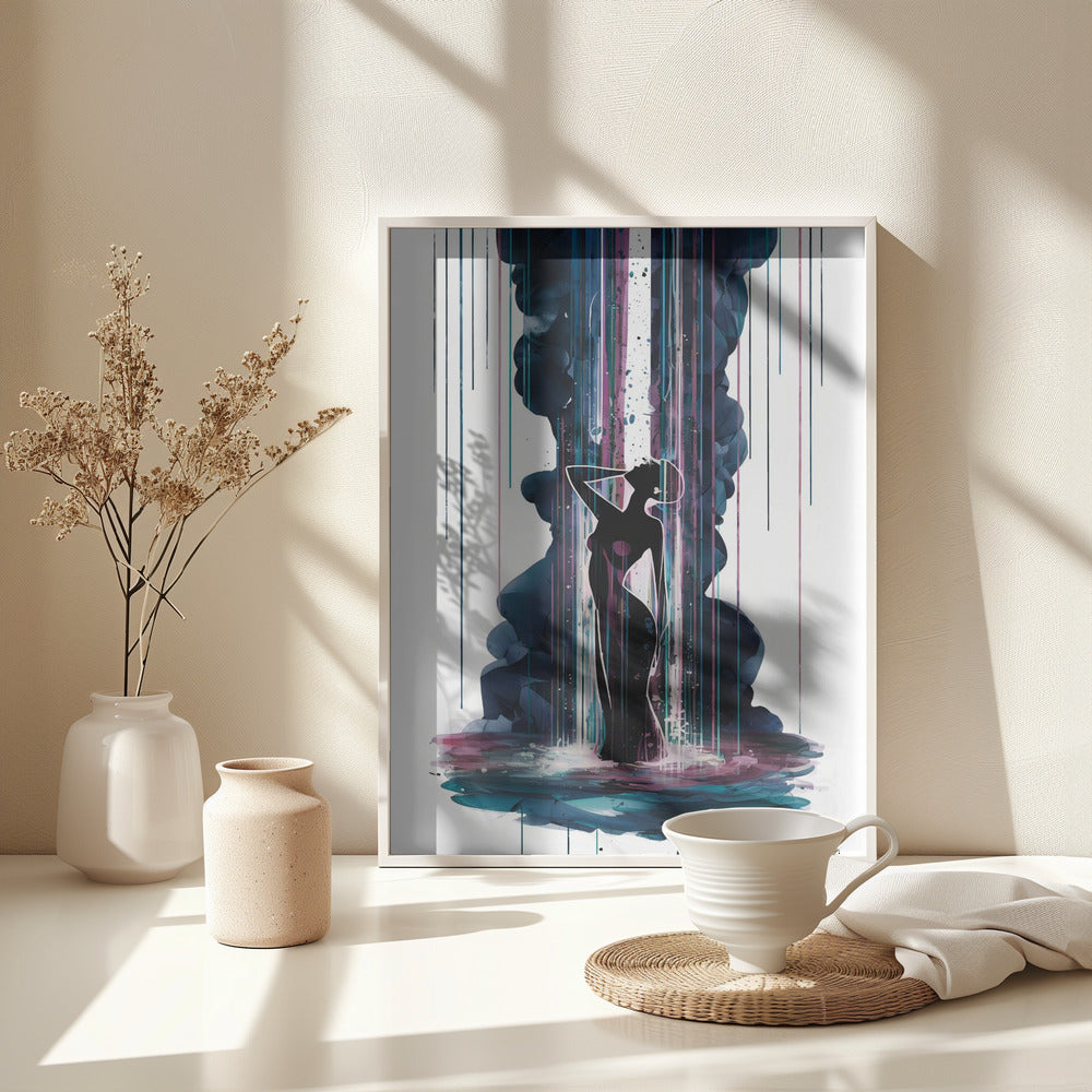 Waterfall - Poster / Art Print - interiör